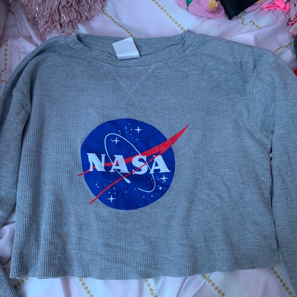 Gray “NASA” shirt from “Macy’s”